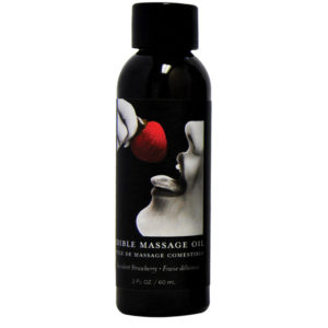 Earthly Body Edible Massage Oil - Strawberry 2oz