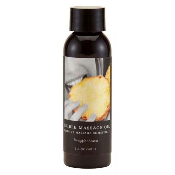 Earthly Body Edible Massage Oil Pineapple 2oz